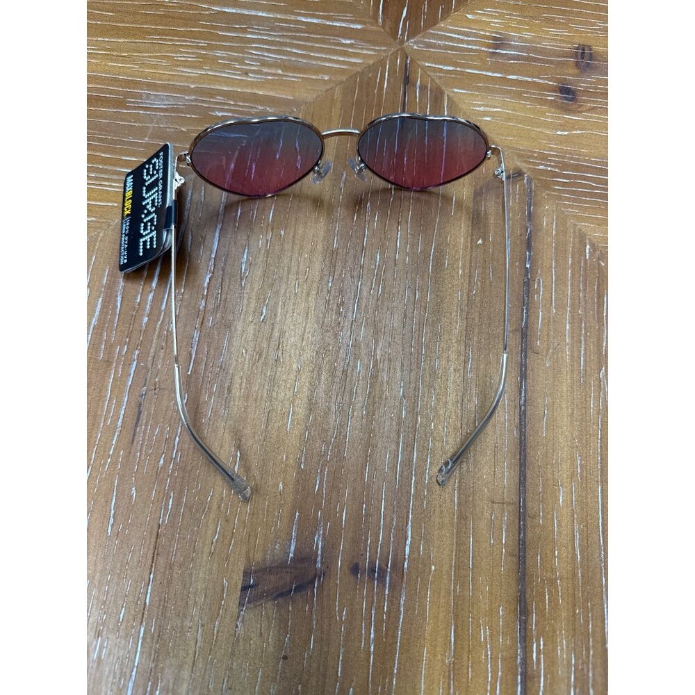 Foster Grant Surge Rimless Heart Sunglasses With Gradient Pink Lenses & 100% UVA - Picture 11 of 12